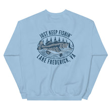 Load image into Gallery viewer, Lake Frederick Just Keep Fishin' - Signature Crewneck Sweatshirt