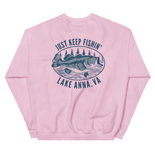 Load image into Gallery viewer, Lake Anna Just Keep Fishin' - Signature Crewneck Sweatshirt