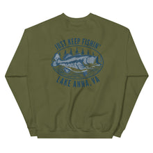Load image into Gallery viewer, Lake Anna Just Keep Fishin' - Signature Crewneck Sweatshirt