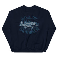 Load image into Gallery viewer, Lake Frederick Just Keep Fishin' - Signature Crewneck Sweatshirt