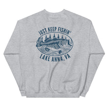 Load image into Gallery viewer, Lake Anna Just Keep Fishin' - Signature Crewneck Sweatshirt