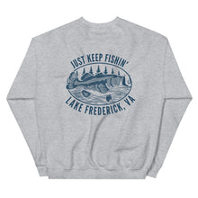 Load image into Gallery viewer, Lake Frederick Just Keep Fishin' - Signature Crewneck Sweatshirt