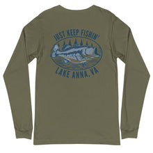Load image into Gallery viewer, Lake Anna Just Keep Fishin' - Signature Long Sleeve T-Shirt