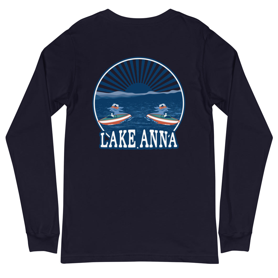 Boating on Lake Anna - Signature Long Sleeve T-Shirt