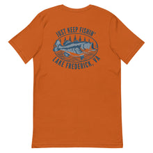 Load image into Gallery viewer, Lake Frederick Just Keep Fishin' - Signature T-Shirt
