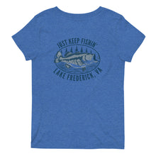 Load image into Gallery viewer, Lake Frederick Just Keep Fishin' - Signature V-Neck T-Shirt