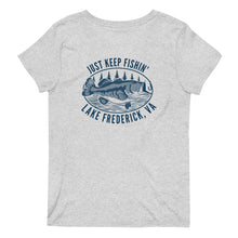Load image into Gallery viewer, Lake Frederick Just Keep Fishin' - Signature V-Neck T-Shirt