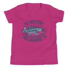 Load image into Gallery viewer, Lake Frederick Just Keep Fishin' - Signature Youth T-Shirt