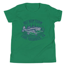 Load image into Gallery viewer, Lake Frederick Just Keep Fishin' - Signature Youth T-Shirt
