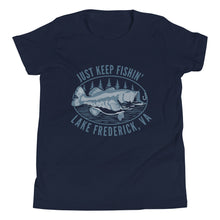 Load image into Gallery viewer, Lake Frederick Just Keep Fishin' - Signature Youth T-Shirt