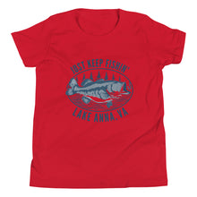 Load image into Gallery viewer, Lake Anna Just Keep Fishin' - Youth T-Shirt
