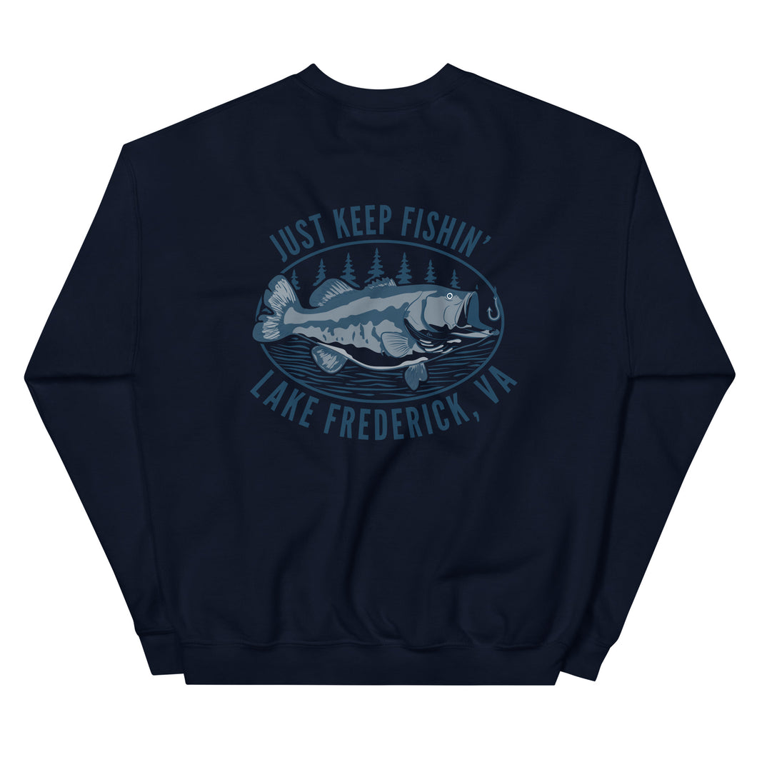 Lake Frederick Just Keep Fishin' - Signature Crewneck Sweatshirt