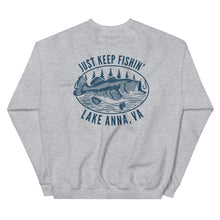Load image into Gallery viewer, Lake Anna Just Keep Fishin&#39; - Signature Crewneck Sweatshirt
