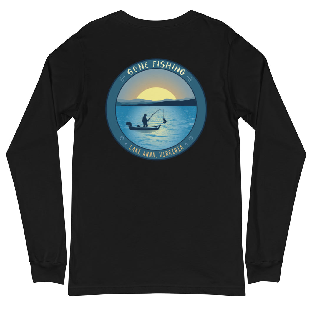 Lake Anna Gone Fishing - Long Sleeve T-Shirt