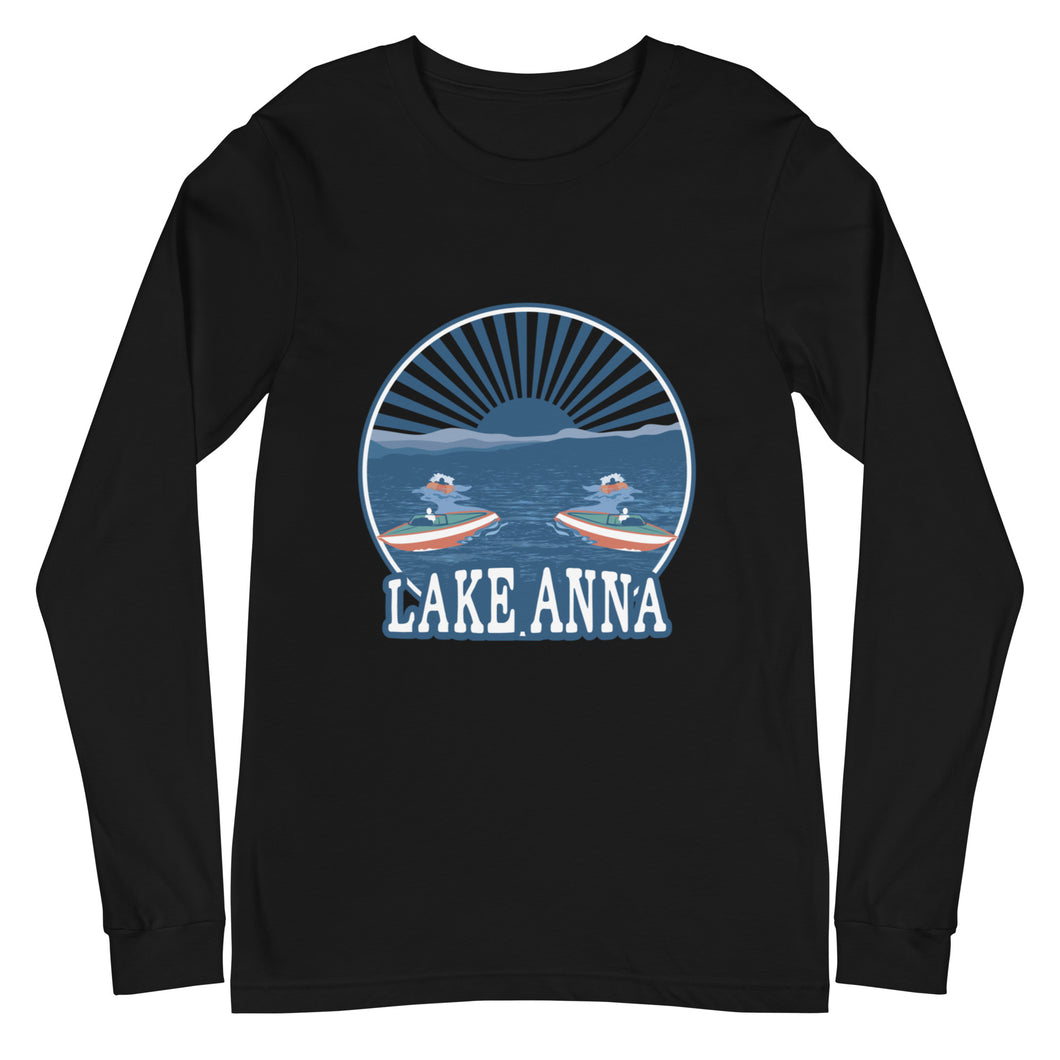 Boating on Lake Anna - Long Sleeve T-Shirt