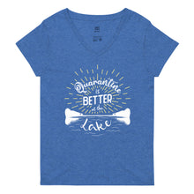 Load image into Gallery viewer, Lake Louisa Quarantine is Better at the Lake - V-Neck T-Shirt
