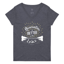 Load image into Gallery viewer, Lake Frederick Quarantine is Better at the Lake - V-Neck T-Shirt
