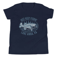 Load image into Gallery viewer, Lake Anna Just Keep Fishin&#39; - Youth T-Shirt
